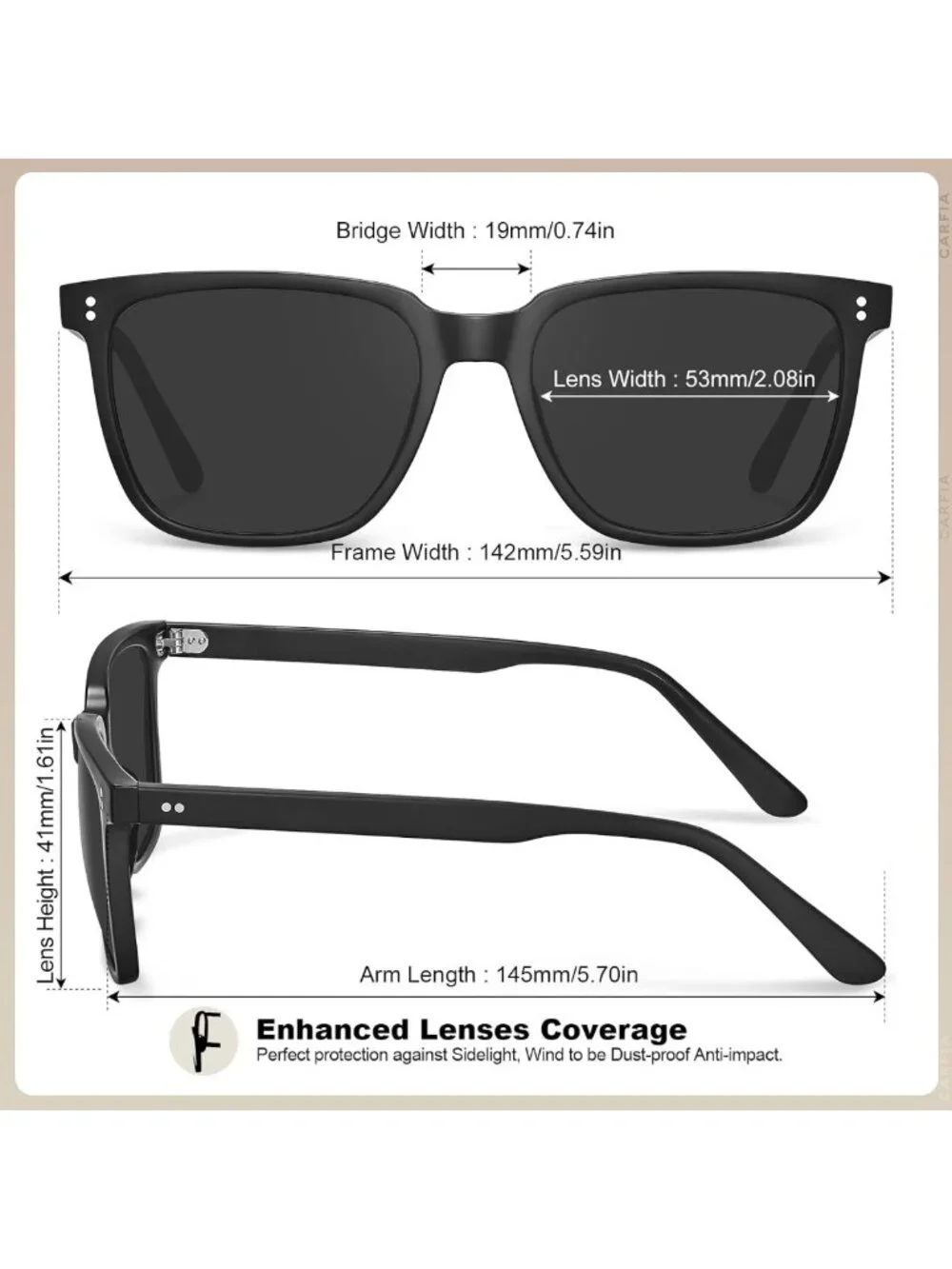 Stylish Square Polarized Sunglasses for Men | UV400 Protection, Retro Design